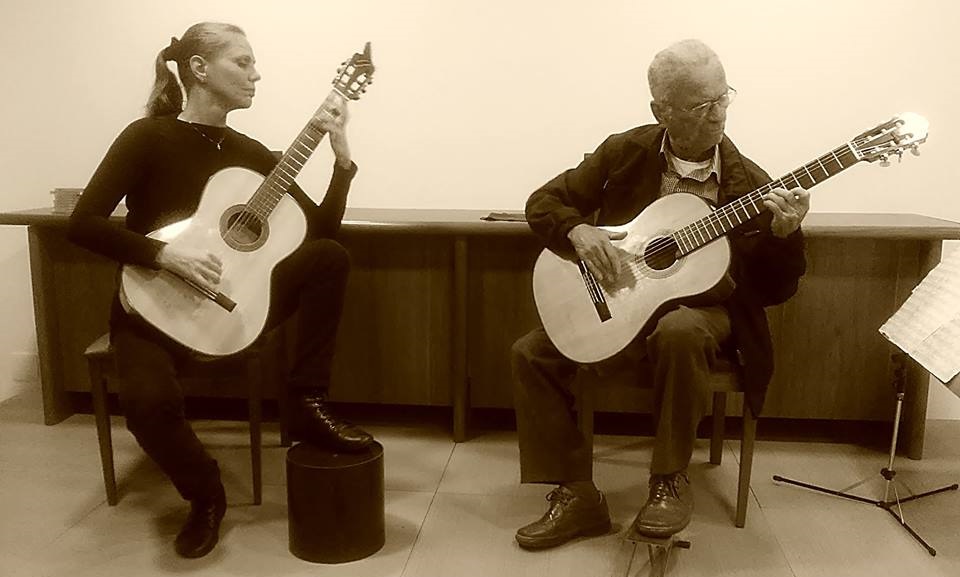 15ª Mostra de Violão Fred Schneiter marca os 90 anos de Nicanor Teixeira e de Edino Kriger - Maria Haro e Nicanor Teixeira