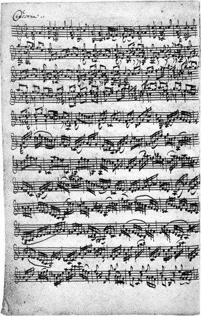 Digitação para violão da CIACCONA BWV 1004 de Bach - Alisson Alípio