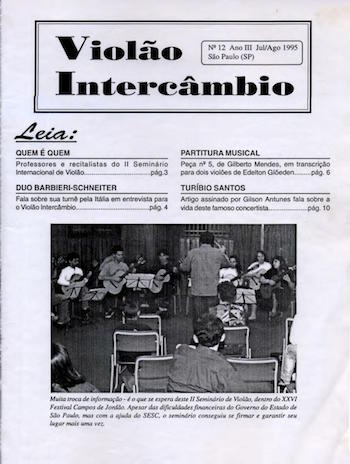 Revista Violão Intercâmbio - n 12 ano III - jul/ago 1995 