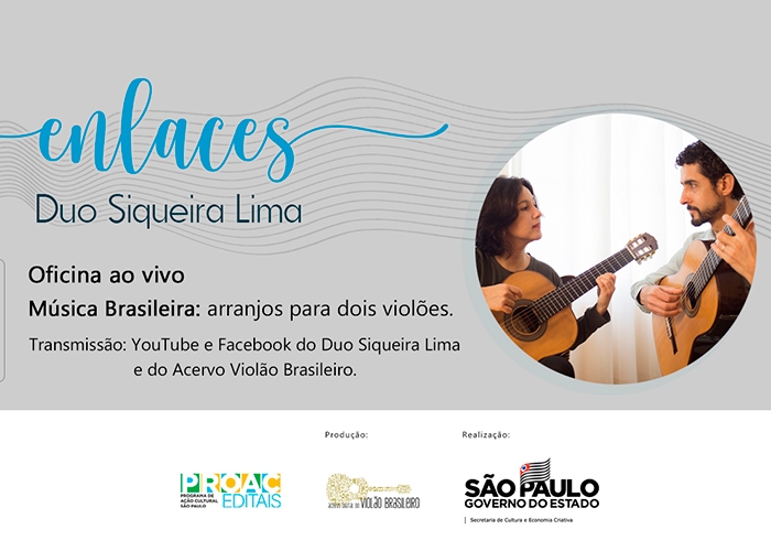 Capa do vídeo DUO SIQUEIRA LIMA - ENLACES - Música Brasileira arranjo para dois violões