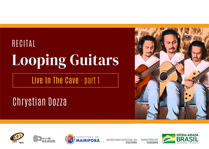 Capa do vídeo Chrystian Dozza - Recital Looping Guitars - Live In The Cave Part 1