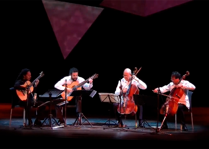 Capa do vídeo El arco y la lira - Yo-Yo Ma, Carlos Prieto & Brasil Guitar Duo in Cuba