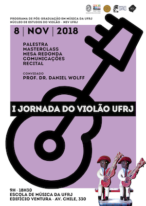Escola de Música da UFRJ realiza 1ª Jornada do Violão nesta quinta (8/11)