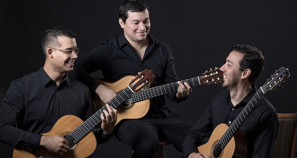 Abertas inscrições para o I concurso internacional de violão de Campo Grande - Foto: Mbaraka Trío – Favio Rodríguez, Rodrigo Benítez e José Carlos Cabrera
