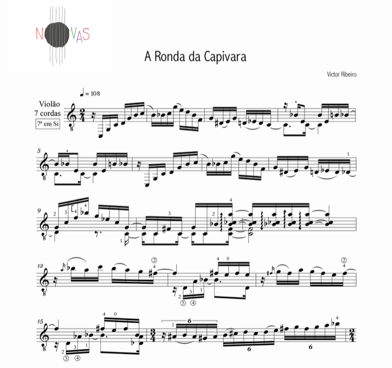 A Ronda da Capivara (Victor Ribeiro) - Partitura violão solo