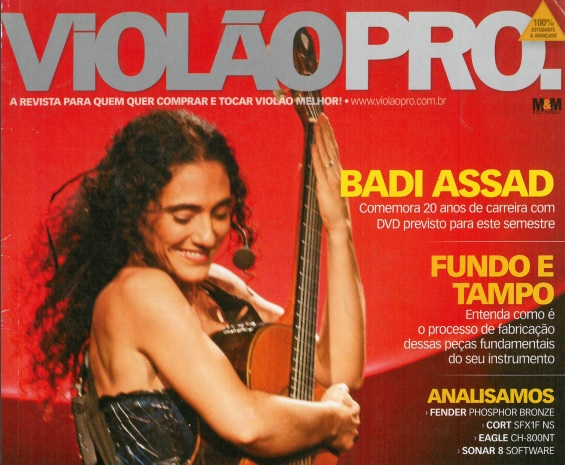 Revista Violão Pro - Capa Brasil Badi Assad - Edição 24 - 2009