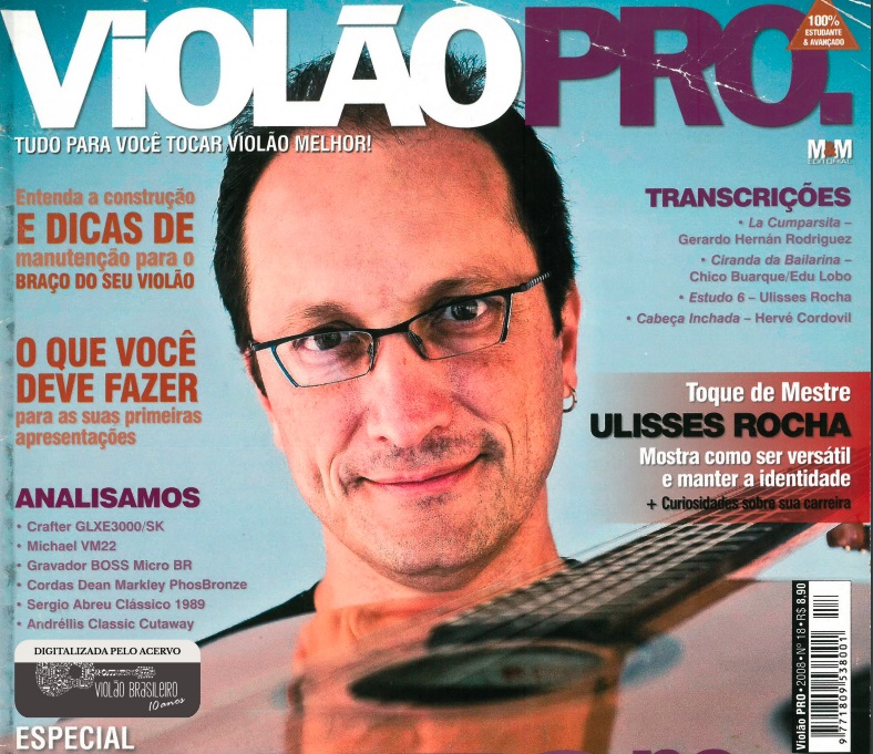 Revista Violão Pro - Capa Ulisses Rocha - Edição 18 - 2008