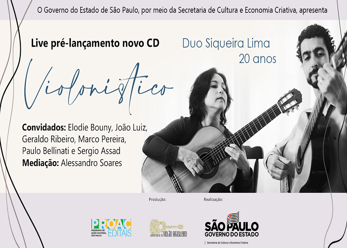 Capa do vídeo LIVE - DUO SIQUEIRA LIMA - LANÇAMENTO CD VIOLONÍSTICO