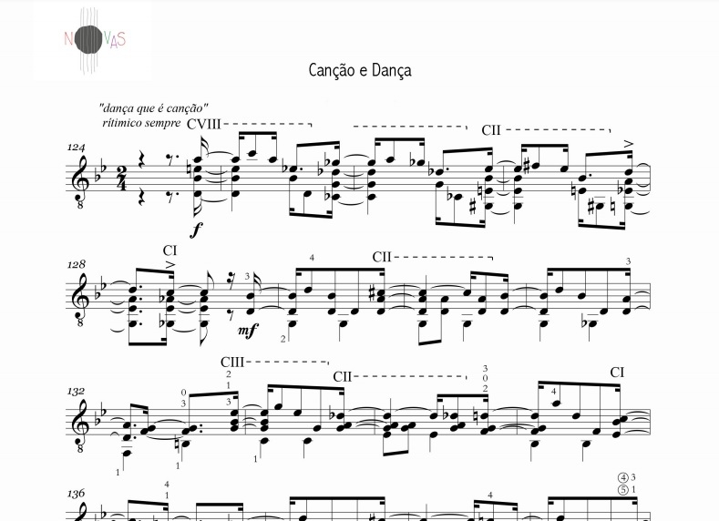 Canção e Dança (Daniel Murray) - Partitura violão solo