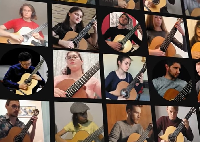 Capa do vídeo Virtual Guitar Orchestra - Kaleidokithara (Sérgio Assad)