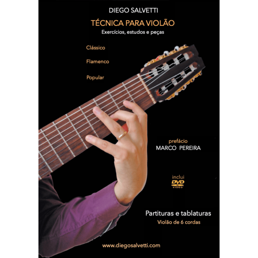 Diego Salvetti • Técnica para violão 6 cordas (clássico - flamenco - popular) PDF partituras e tablaturas