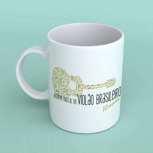 Caneca Acervo Violão Brasileiro 10 Anos - Produto físico